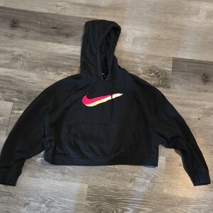 Nike Black Hoodie with White Logo